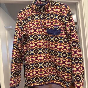 Patagonia Synchilla Purple and Yellow Fleece
